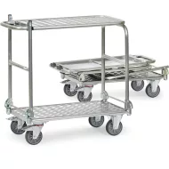   Összecsukható áruszállító kocsi 1181 ALU, rakfelület 900 x 600 mm, 200kg