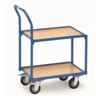   EURO dobozos kocsi, 2 szintes, peremes, fogantyús, rakfelület 605 x 405 mm, 250 kg