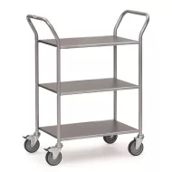 Tálalókocsi 5043, rakfelület 665 x 450 mm, ALU, 150 kg