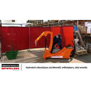 HydroBull ITI500N 500 kg ellensúlyos zsiráfemelő, műhelydaru, kézi emelés - Novotransz Kft.