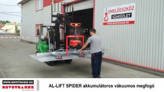 Novotransz Kft. - AL-LIFT SPIDER akkumulátoros vákuumos megfogó