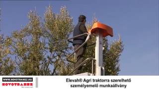 Novotransz Kft. - Elevah Agri traktorra szerelhető személyemelő munkaállvány