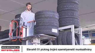Novotransz Kft. - Elevah 51 MOVE picking önjáró személyemelő munkaállvány