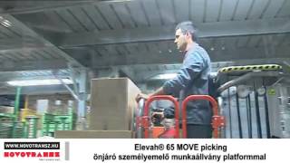 Novotransz Kft. - Elevah 65 MOVE picking önjáró személyemelő munkaállvány platformmal