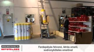 Novotransz Kft. - Ferdepályás felvonó, letrás emelő, sodronyköteles emelővel