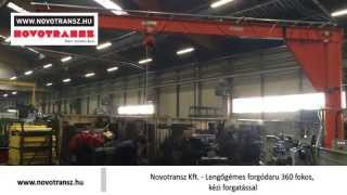 Novotransz Kft. - Lengőgémes forgódaru 360 fokos kézi forgatással