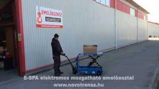 Novotransz Kft. - HanseLifter E-SPA elektromos mozgatható emelőasztal