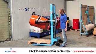 Novotransz Kft. - HanseLifter SDJ-FW magasemelésű hordóemelő