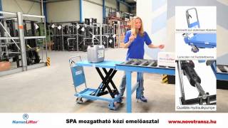Novotransz Kft. - HanseLifter SPA mozgatható kézi emelőasztalok 150-1500 kg