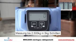 Novotransz Kft. - HanseLifter WHC2000 mérleges raklapemelő