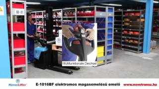 Novotransz Kft. - HanseLifter E-1016BF, E-1020BF elektromos magasemelésű emelő