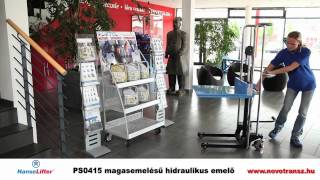 Novotransz Kft. - HanseLifter PS0485, PS0412, PS0415, magasemelésű hidraulikus emelők 400 kg-ig