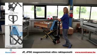 Novotransz Kft. - HanseLifter JF, JFSC magasemelésű ollós emelők