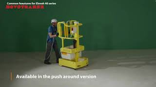 Elevah 40 ÚJ személyemelő munkaállvány széria technikai részletek - Novotransz Kft.