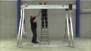 Novotransz, portaldaru, bakdaru, alumínium szétszedhető