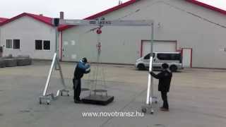 Novotransz PKAV portaldaru, bakdaru, bakállvány, gurítható aluminium
