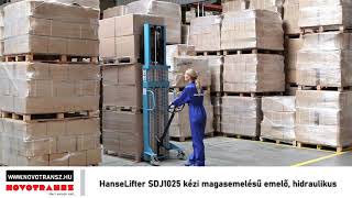HanseLifter SDJ1025 kézi magasemelésű emelő, hidraulikus