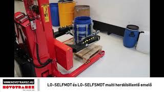Novotransz Kft. - LO-SELFMDT és LO-SELFSMDT Multi hordóbillentő emelő