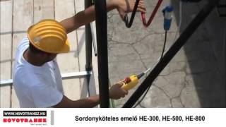 Novotransz Kft. - Sodronyköteles emelő HE-300, HE-500, HE-800