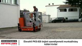 Novotransz Kft. - Elevah PKS 920 önjáró személyemelő munkaállvány kültéri kivitel