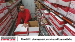Novotransz Kft. - Elevah 51 MOVE picking önjáró személyemelő munkaállvány platformmal