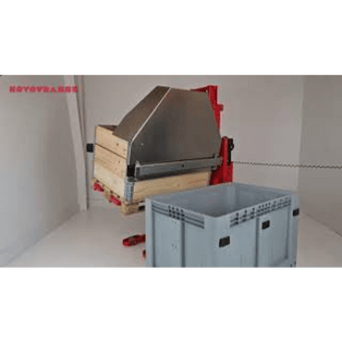 Forgató szerkezet, rotátor, egyedi öntő tölcsérrel Logitrans-Novotransz